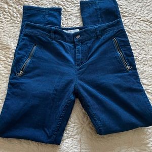 Blue corduroy pants